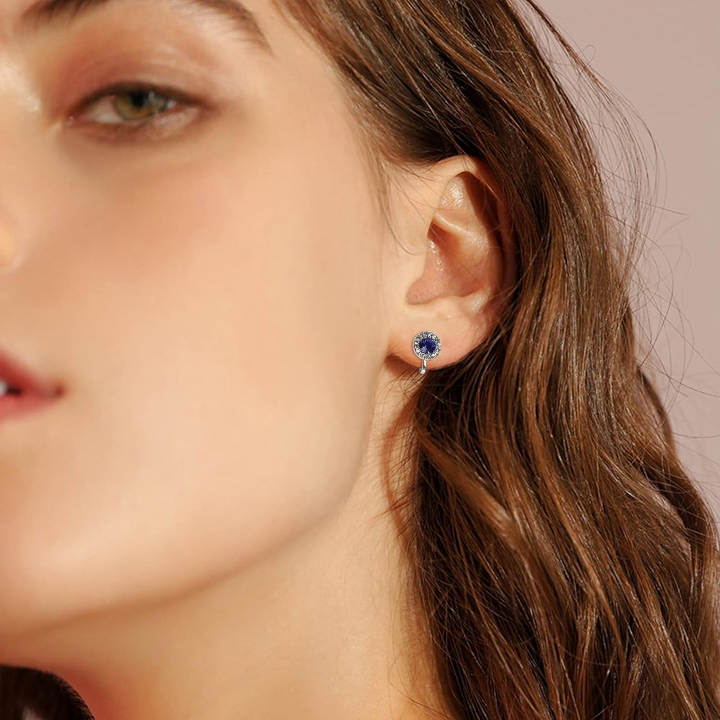 Elegant Clip-On Earrings Set for Women - 10 Pairs of CZ Flower & Freshwater Pearl Designs